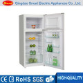 BCD-210 double door home stainless steel refrigerator with lock